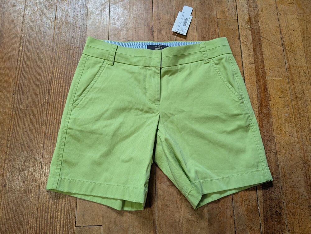 J. Crew Women's Chino Summer Party Casual College Business Shorts NWT New Size 0